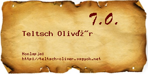 Teltsch Olivér névjegykártya